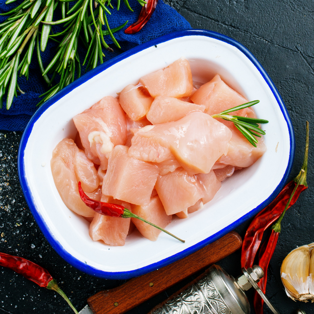 Diced Chicken Fillets- 400gr.