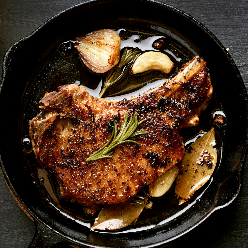 Traditional Pork Chops on the Bone