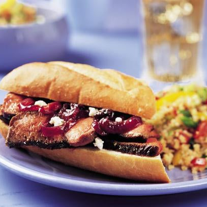 Sirloin Sandwich with Red Onion Marmalade