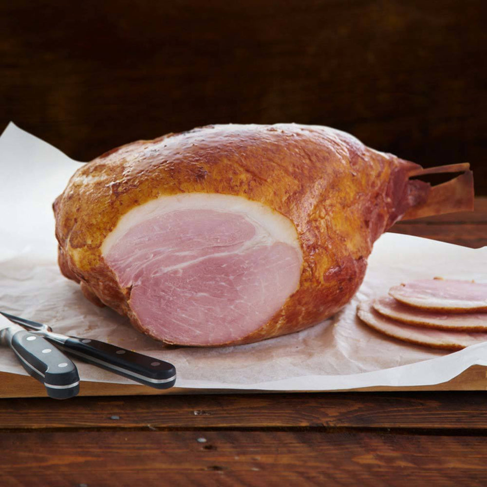 Traditional Low Salted Irish Ham on the Bone - €7.99/Kg