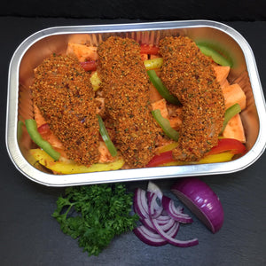Chicken Spice Box - Spicy Chicken fillets, Peppers, Sweet potato.